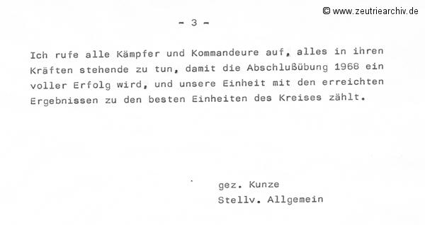 Cronik der Kampfgruppe des VEB Möbelkombinats Möbelkombinates Zeulenroda Zeutrie Zeu Trie Kampfgruppen der Betriebe der DDR