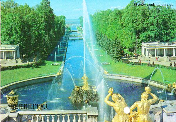 Postkarte von der MS "Zeulenroda" aus Leningrad