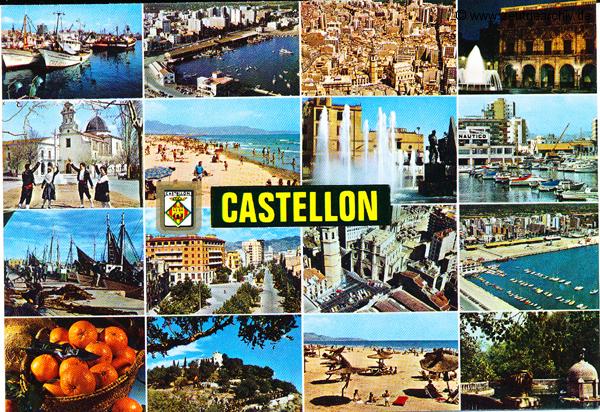 Kartengrüße der Besatzung der MS Zeulenroda aus Castellon Spanien