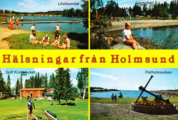 Kartengrüße der Besatzung der MS Zeulenroda aus Holmsund Schweden