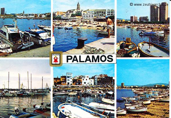 Kartengrüße der Besatzung der MS Zeulenroda aus Palamos Spanien