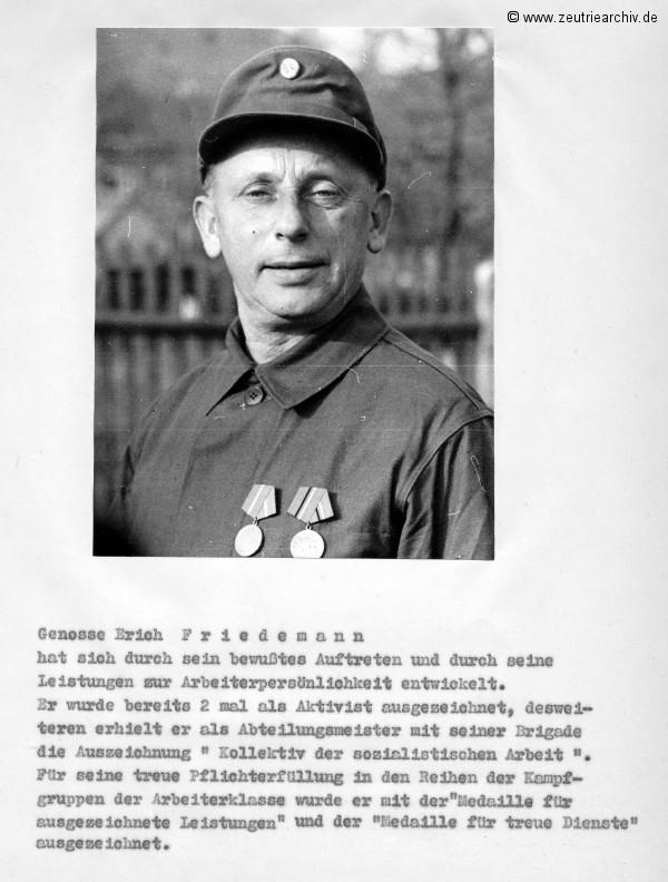 Überblick über die Weiterführung des sozialistischen Wettbewerbes zu Ehren des 50. Jahrestages der Großen Sozialistischen Oktoberevolution im VEB Ostthüringer Möbelwerke ZEU - TRIE.