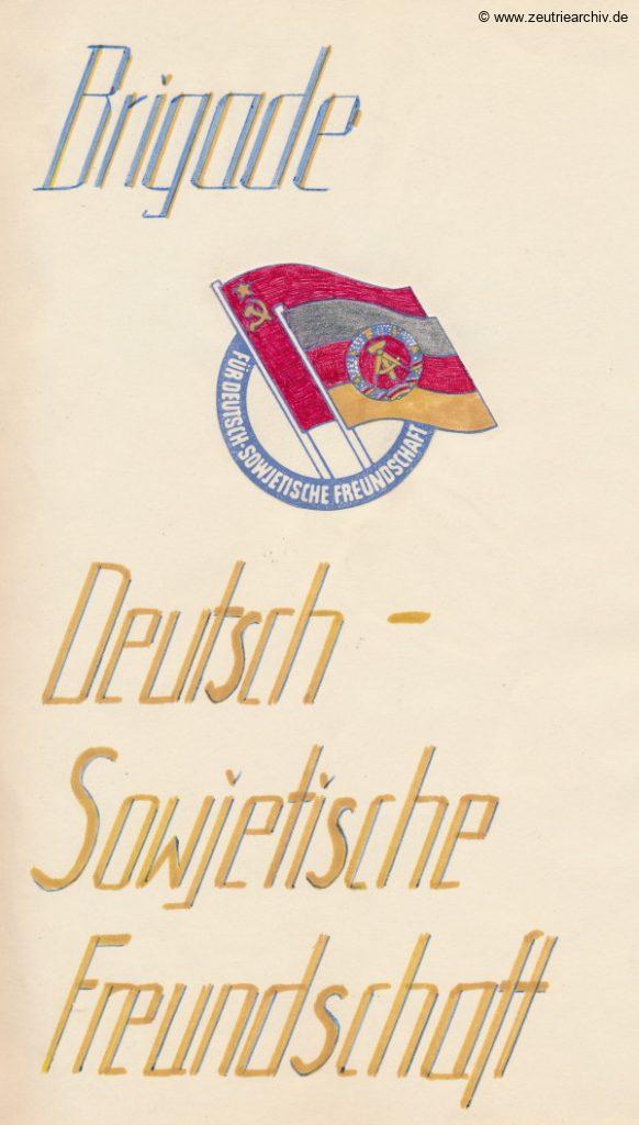 Brigadebuch 3 DWB3 der VEB Metallweberei Neustadt Orla Betriebsteil Zeulenroda DDR