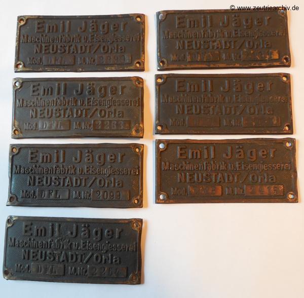DWLOSE Typenschilder Spulen Verpackung des VEB Metallweberei Neustadt Orla Betriebsteil Zeulenroda Baderschneider Lenzner DDR heute Zeuro Zeutrie Möbel