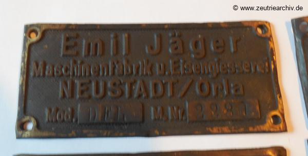 DWLOSE Typenschilder Spulen Verpackung des VEB Metallweberei Neustadt Orla Betriebsteil Zeulenroda Baderschneider Lenzner DDR heute Zeuro Zeutrie Möbel