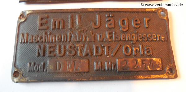 DWLOSE Typenschilder Spulen Verpackung des VEB Metallweberei Neustadt Orla Betriebsteil Zeulenroda Baderschneider Lenzner DDR heute Zeuro Zeutrie Möbel