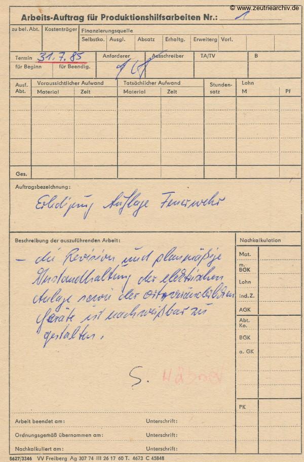 Ordner Trafostation des VEB Metallweberei Neustadt Orla Betriebsteil Zeulenroda Baderschneider Lenzner DDR heute Zeuro Zeutrie Möbel