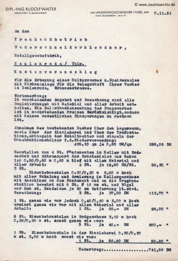 Ordner DWO11 Schlosserei Schornstein Kulturraum des VEB Metallweberei Neustadt Orla Betriebsteil Zeulenroda Baderschneider Lenzner DDR heute Zeuro Zeutrie Möbel