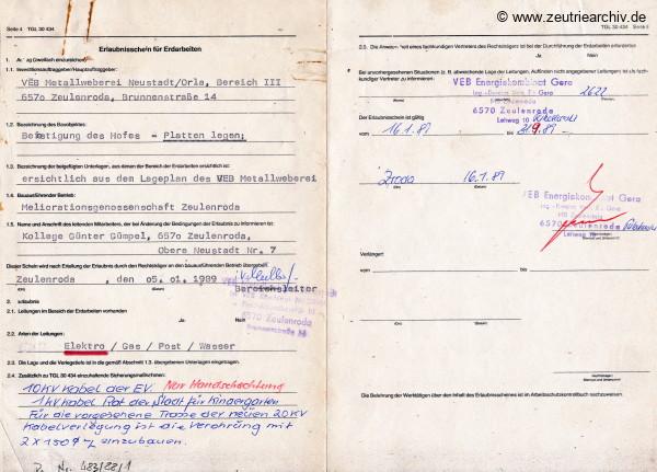 Ordner DWO12 Heizung des VEB Metallweberei Neustadt Orla Betriebsteil Zeulenroda Baderschneider Lenzner DDR heute Zeuro Zeutrie Möbel