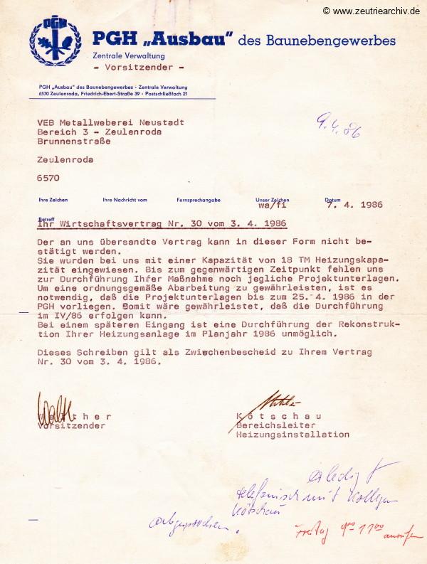Ordner DWO12 Heizung des VEB Metallweberei Neustadt Orla Betriebsteil Zeulenroda Baderschneider Lenzner DDR heute Zeuro Zeutrie Möbel