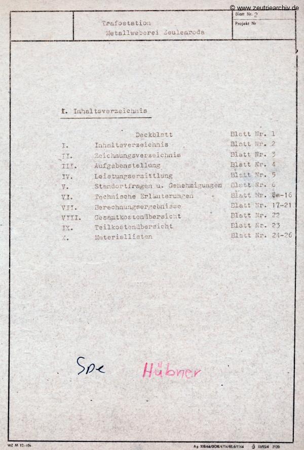 Ordner DWO13 Projekt Trafostation des VEB Metallweberei Neustadt Orla Betriebsteil Zeulenroda Baderschneider Lenzner DDR heute Zeuro Zeutrie Möbel