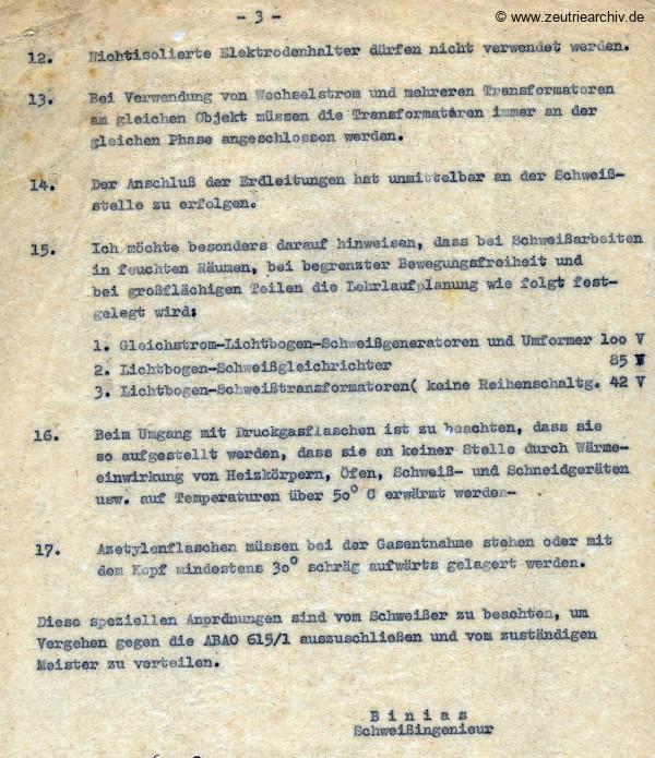 Ordner DWO18 Schweißen und Elektro des VEB Metallweberei Neustadt Orla Betriebsteil Zeulenroda Baderschneider Lenzner DDR heute Zeuro Zeutrie Möbel