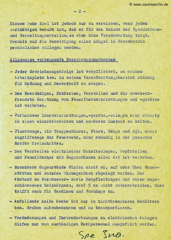 Ordner Brandschutz Ordnung des VEB Metallweberei Neustadt Orla Betriebsteil Zeulenroda Baderschneider Lenzner DDR heute Zeuro Zeutrie Möbel