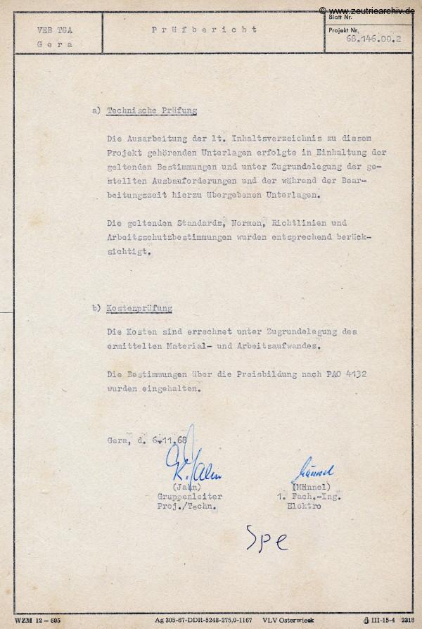 Ordner Projekt Installation Licht und Kraftanlage des VEB Metallweberei Neustadt Orla Betriebsteil Zeulenroda Baderschneider Lenzner DDR heute Zeuro Zeutrie Möbel