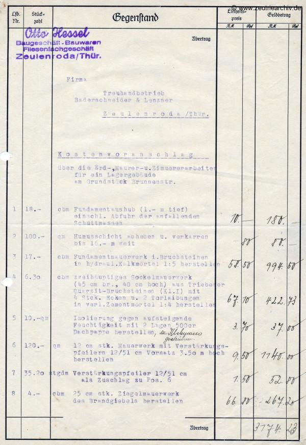 Ordner Lagergebäude des VEB Metallweberei Neustadt Orla Betriebsteil Zeulenroda Baderschneider Lenzner DDR heute Zeuro Zeutrie Möbel