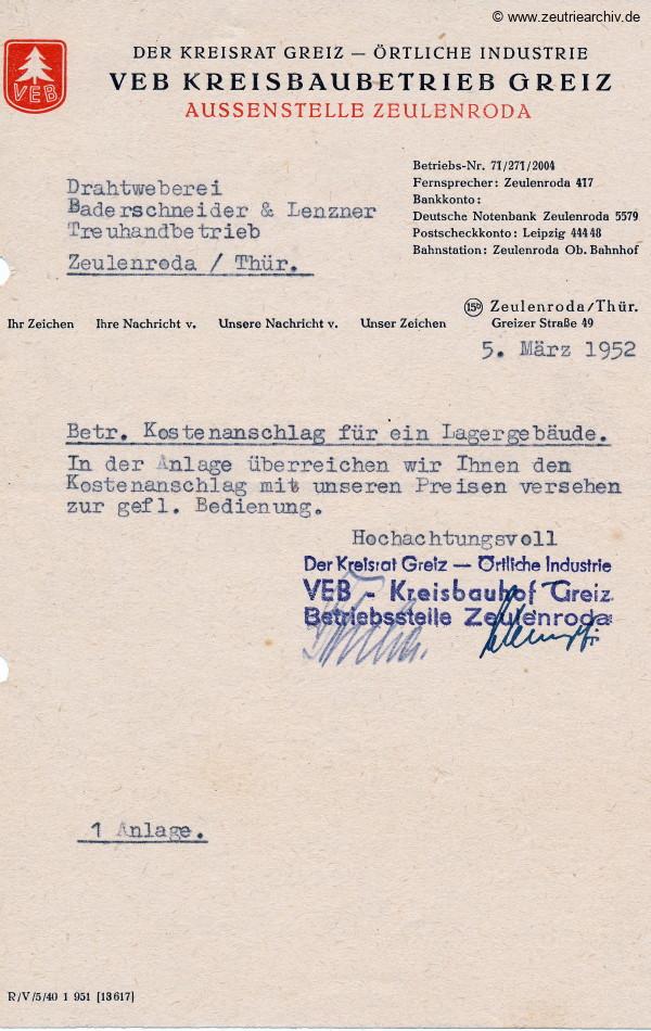 Ordner Lagergebäude des VEB Metallweberei Neustadt Orla Betriebsteil Zeulenroda Baderschneider Lenzner DDR heute Zeuro Zeutrie Möbel