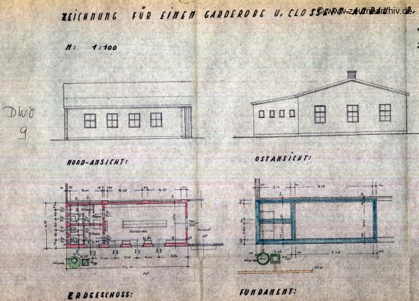 Ordner Zeichnungen Baupläne des VEB Metallweberei Neustadt Orla Betriebsteil Zeulenroda Baderschneider Lenzner DDR heute Zeuro Zeutrie Möbel
