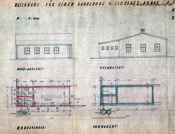 Ordner Zeichnungen Baupläne des VEB Metallweberei Neustadt Orla Betriebsteil Zeulenroda Baderschneider Lenzner DDR heute Zeuro Zeutrie Möbel